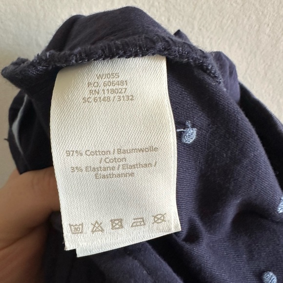 Boden Navy Polka Dot Chino Shorts size 6 EUC - Picture 5 of 5